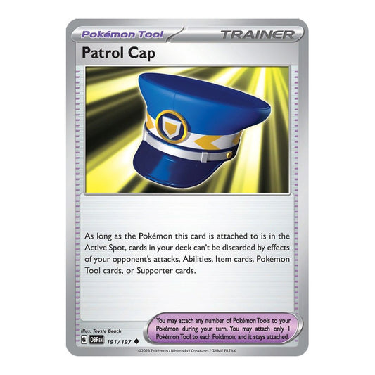 SV03: Obsidian Flames (OBF) - Patrol Cap (#191/197) (Near Mint)