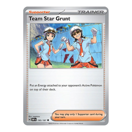 SV03: Obsidian Flames (OBF) - Team Star Grunt (#195/197) (Near Mint)