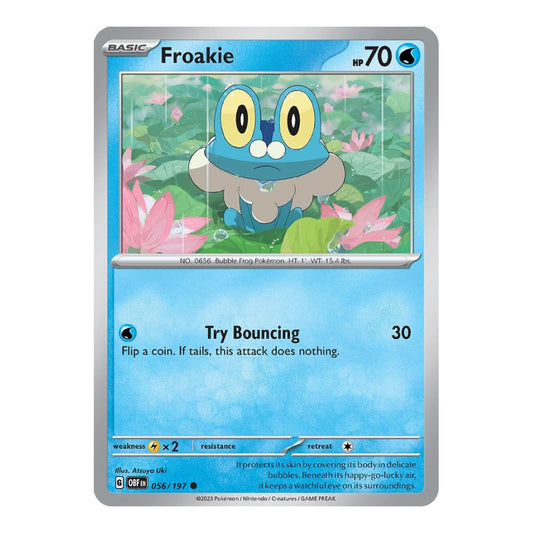 SV03: Obsidian Flames (OBF) - Froakie (#056/197) (Near Mint)