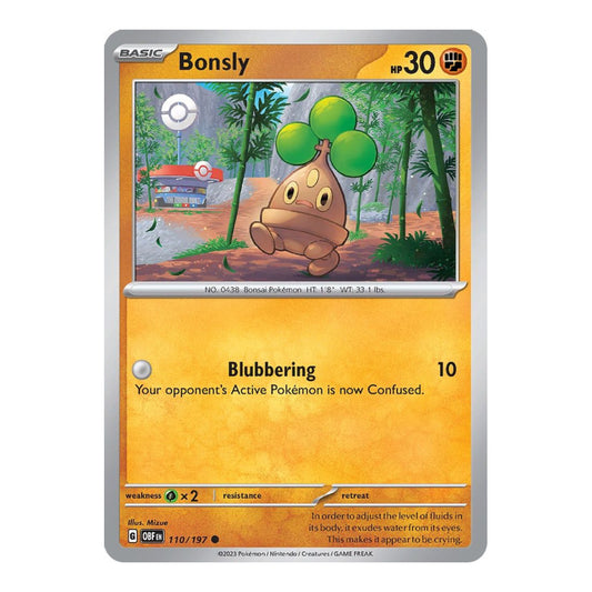SV03: Obsidian Flames (OBF) - Bonsly (#110/197) (Near Mint)