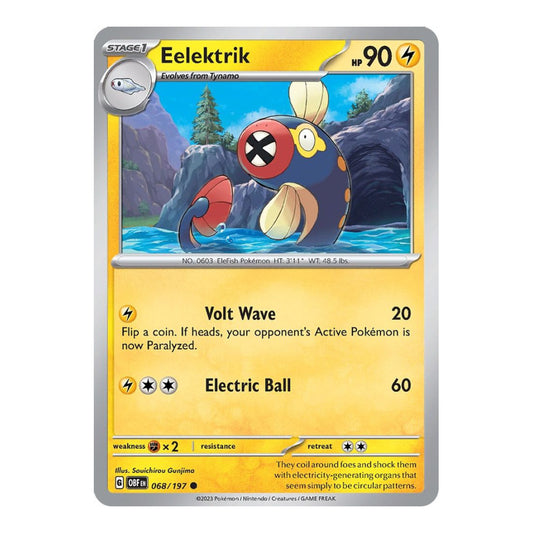 SV03: Obsidian Flames (OBF) - Eelektrik (#068/197) (Near Mint)