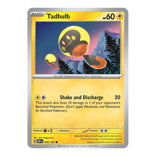 SV03: Obsidian Flames (OBF) - Tadbulb 076 197 (#076/197) (Near Mint)
