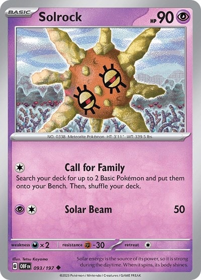 SV03: Obsidian Flames (OBF) - Solrock