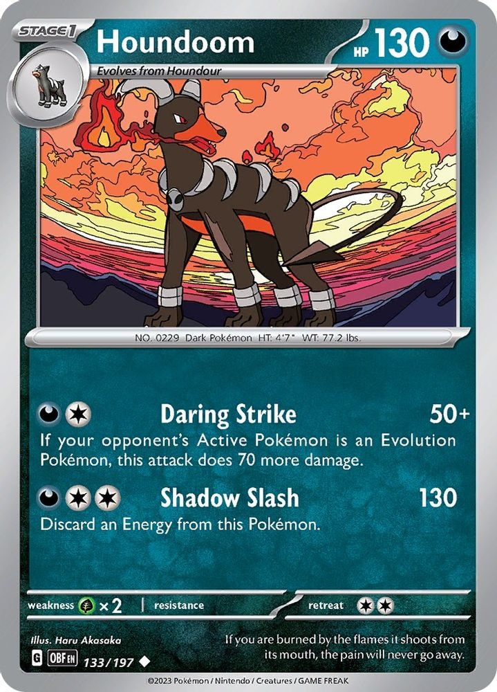 SV03: Obsidian Flames (OBF) - Houndoom (#133/197, Uncommon) ()