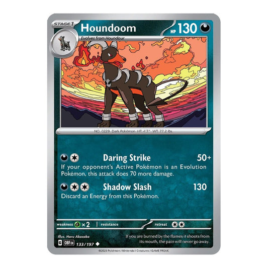 SV03: Obsidian Flames (OBF) - Houndoom (#133/197) (Near Mint)