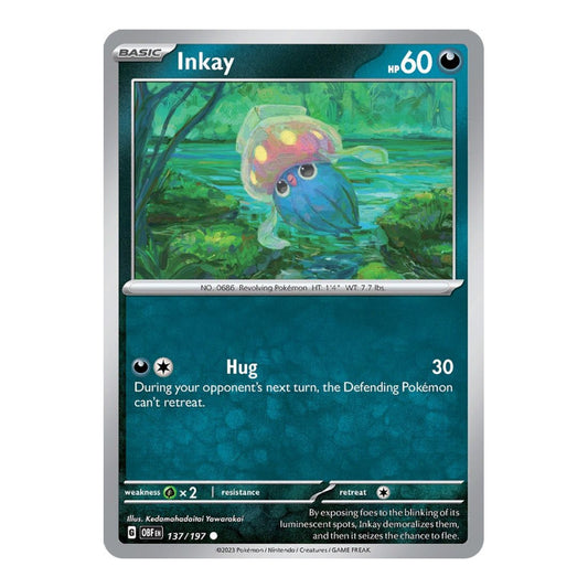 SV03: Obsidian Flames (OBF) - Inkay (#137/197) (Near Mint)