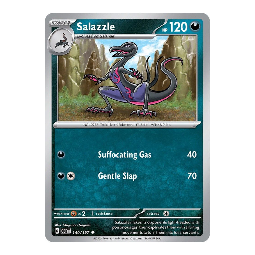 SV03: Obsidian Flames (OBF) - Salazzle (#140/197) (Near Mint)