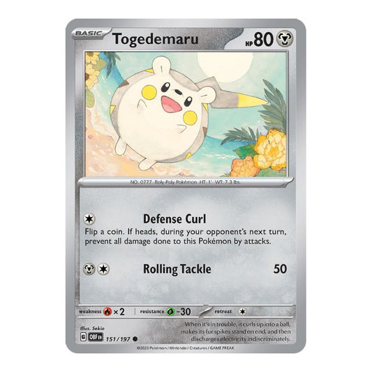 SV03: Obsidian Flames (OBF) - Togedemaru (#151/197) (Near Mint)