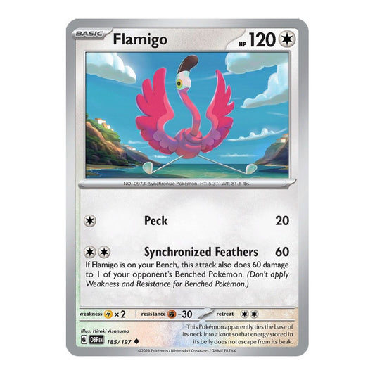 SV03: Obsidian Flames (OBF) - Flamigo (#185/197) (Near Mint)