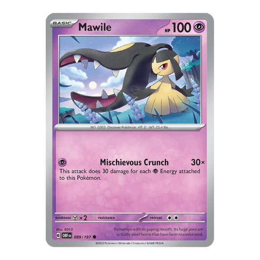 SV03: Obsidian Flames (OBF) - Mawile 089 197 (#089/197) (Near Mint)