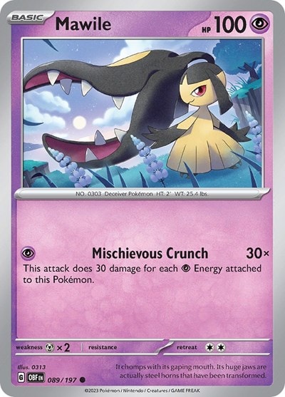 SV03: Obsidian Flames (OBF) - Mawile - 089/197