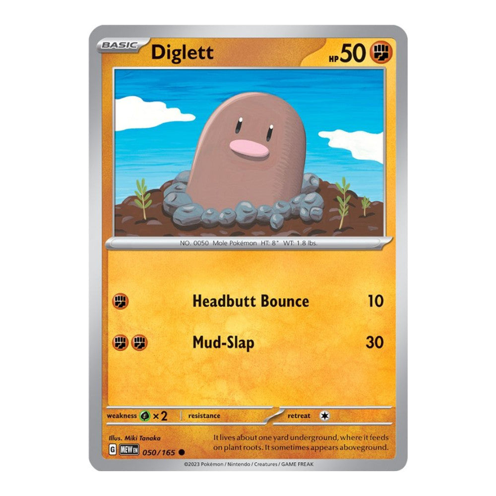 SV: Scarlet & Violet 151 (MEW) - Diglett (#050/165)