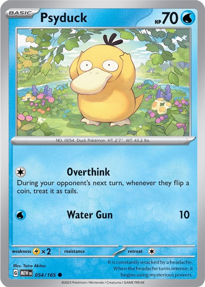 SV: Scarlet & Violet 151 (MEW) - Psyduck - 054/165 (#054/165, Common) ()