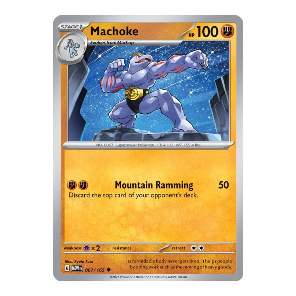 SV: Scarlet & Violet 151 (MEW) - Machoke 067 165 (#067/165)
