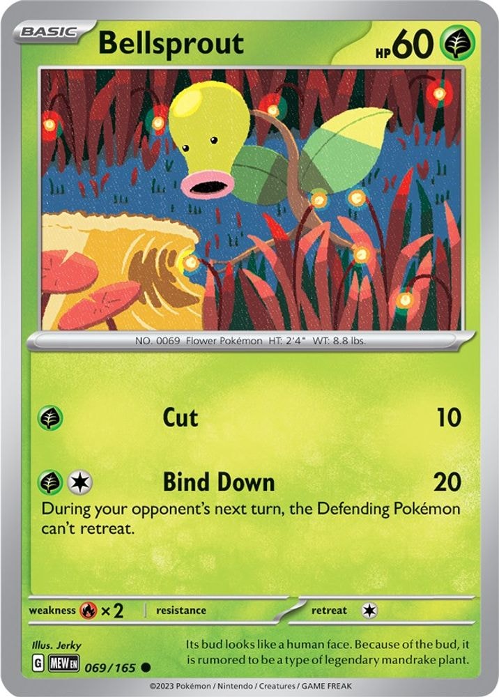SV: Scarlet & Violet 151 (MEW) - Bellsprout (#069/165, Common) ()