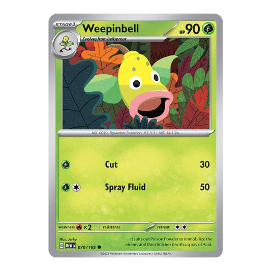 SV: Scarlet & Violet 151 (MEW) - Weepinbell (#070/165)
