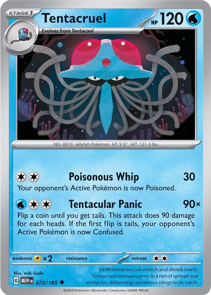 SV: Scarlet & Violet 151 (MEW) - Tentacruel (#073/165, Uncommon) ()