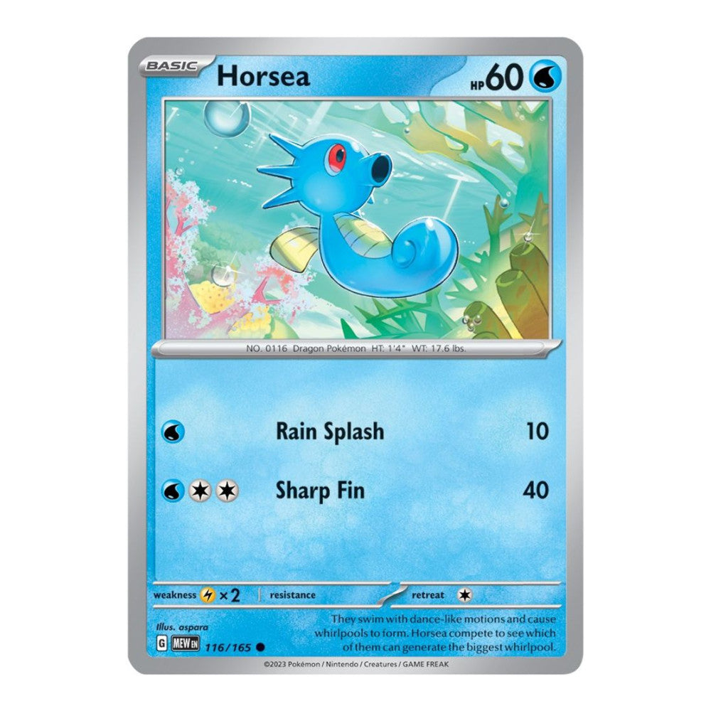 SV: Scarlet & Violet 151 (MEW) - Horsea (#116/165)