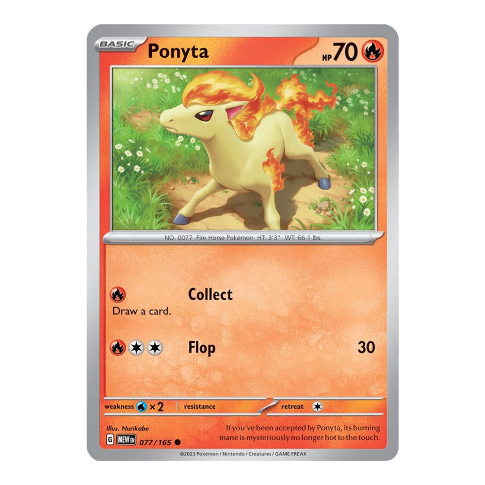 SV: Scarlet & Violet 151 (MEW) - Ponyta (#077/165)