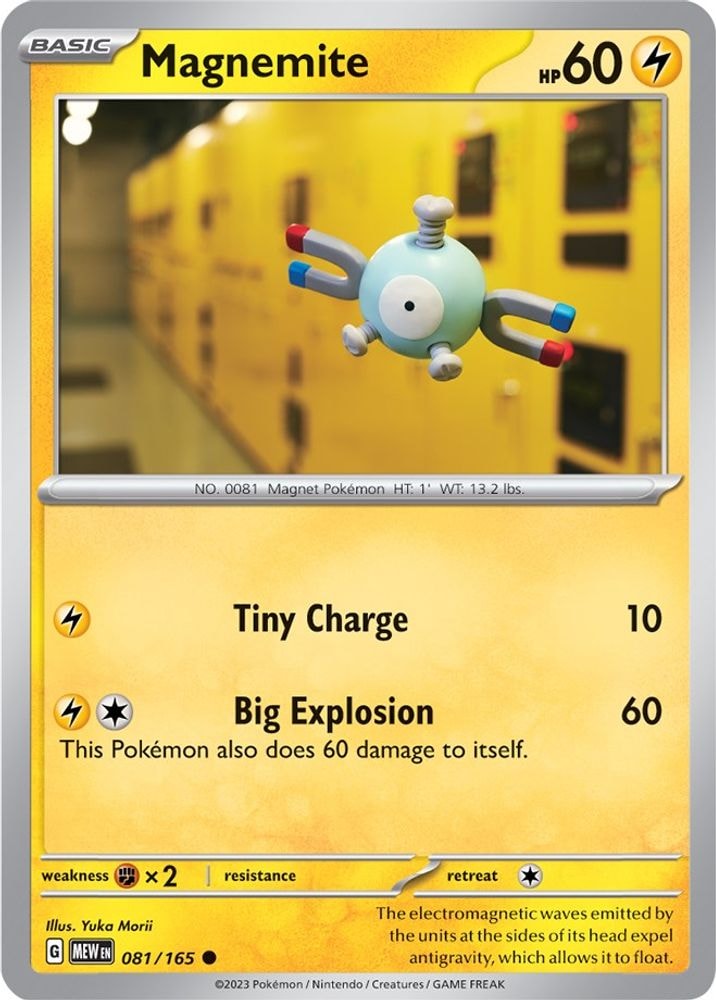 SV: Scarlet & Violet 151 (MEW) - Magnemite (#081/165, Common) ()