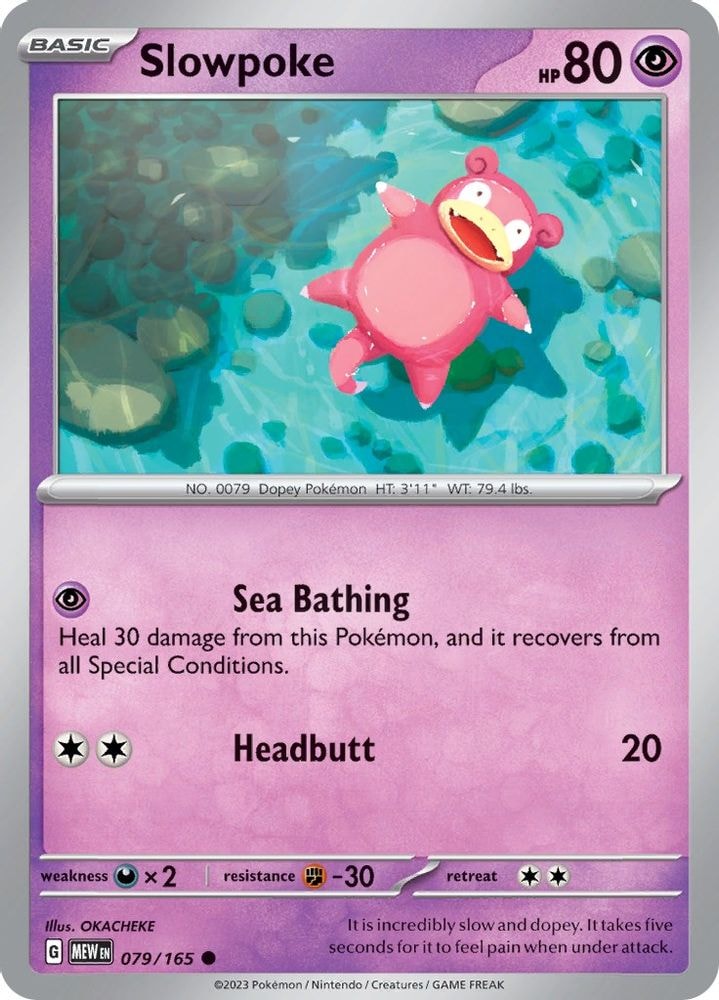 SV: Scarlet & Violet 151 (MEW) - Slowpoke (#079/165, Common) ()