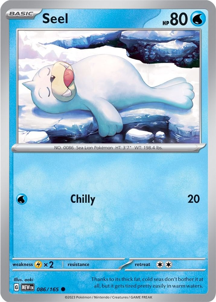 SV: Scarlet & Violet 151 (MEW) - Seel (#086/165, Common) ()