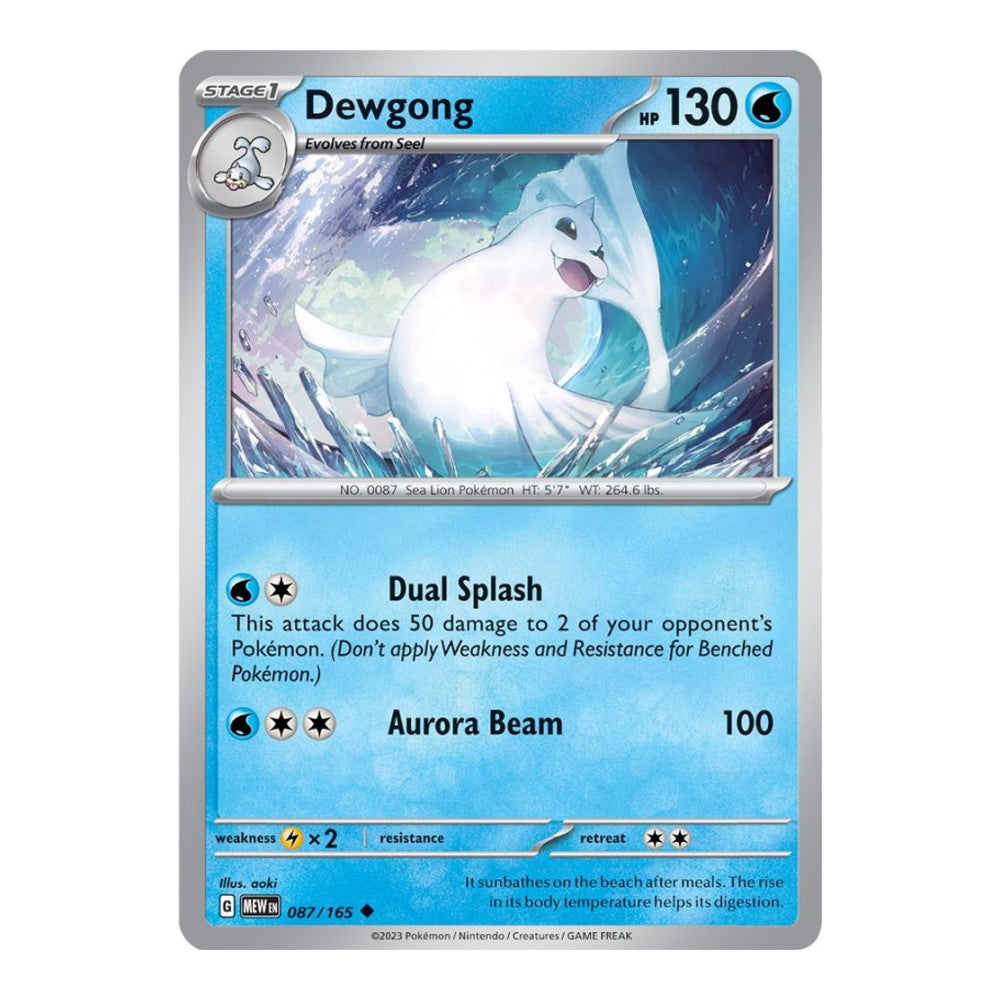 SV: Scarlet & Violet 151 (MEW) - Dewgong (#087/165)