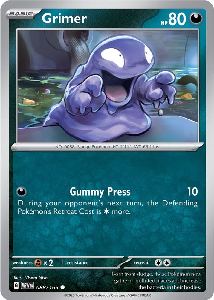 SV: Scarlet & Violet 151 (MEW) - Grimer (#088/165, Common) ()