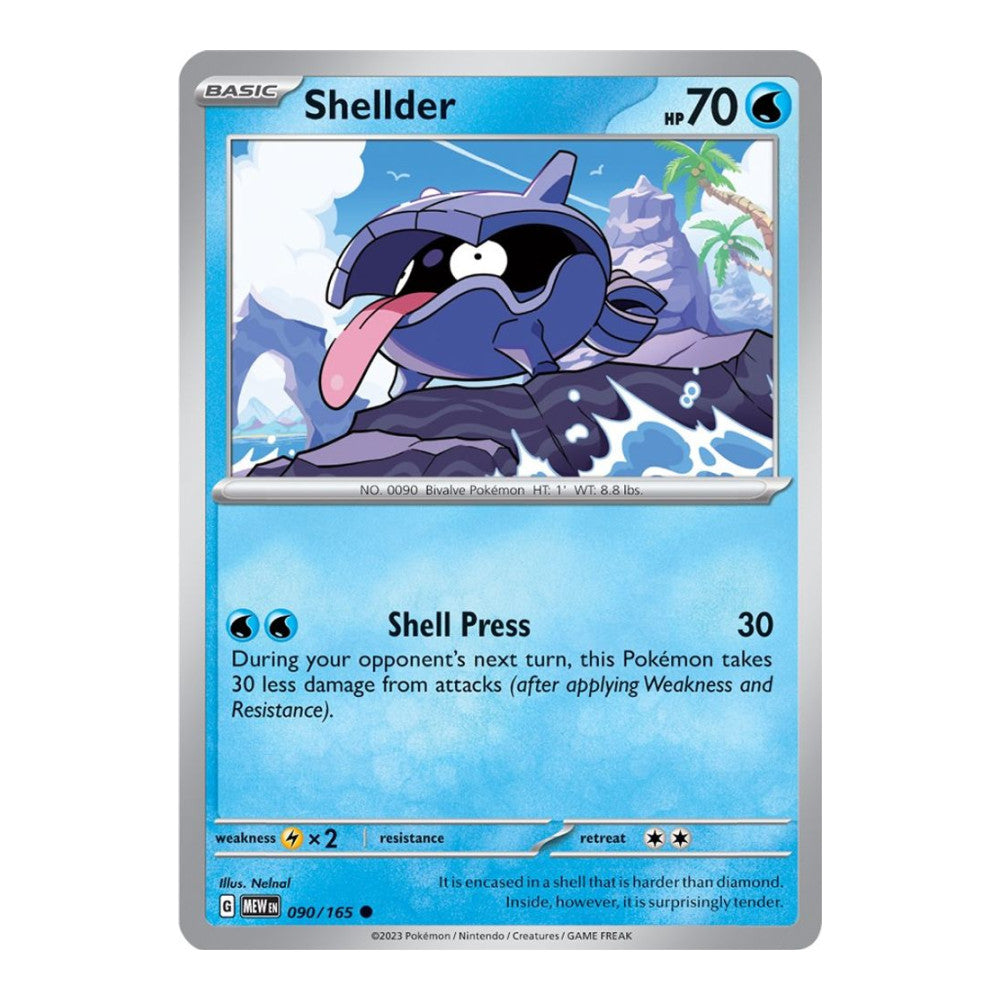 SV: Scarlet & Violet 151 (MEW) - Shellder (#090/165)