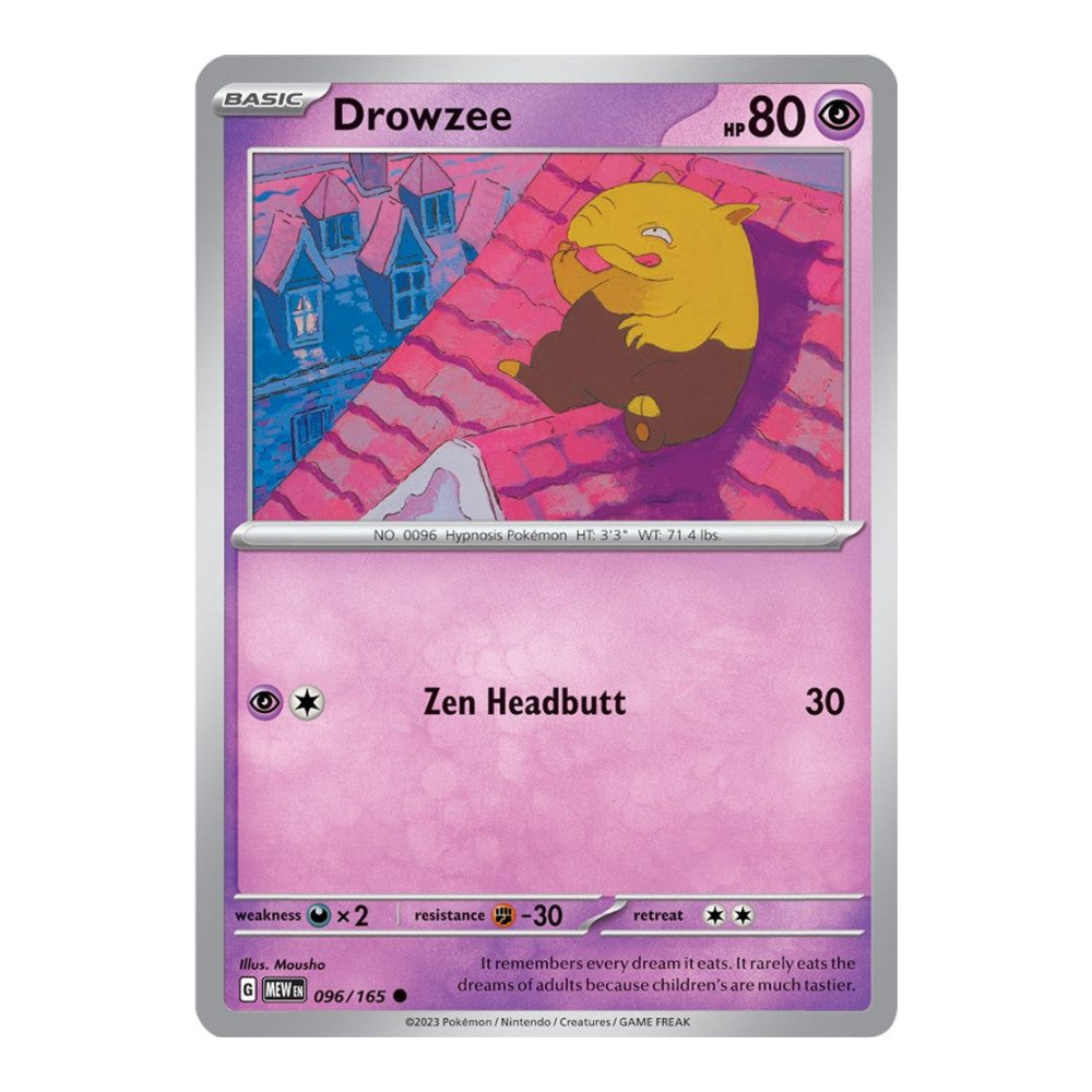 SV: Scarlet & Violet 151 (MEW) - Drowzee (#096/165)