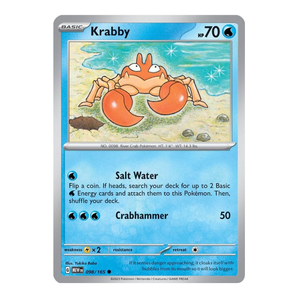 SV: Scarlet & Violet 151 (MEW) - Krabby (#098/165)