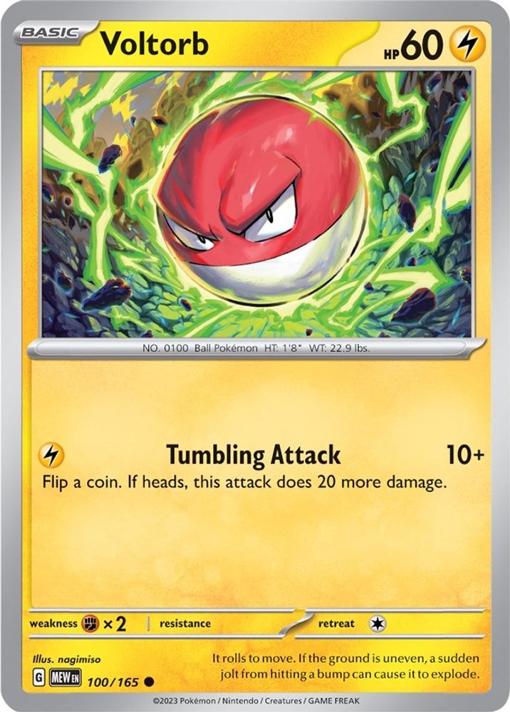 SV: Scarlet & Violet 151 (MEW) - Voltorb (#100/165, Common) ()