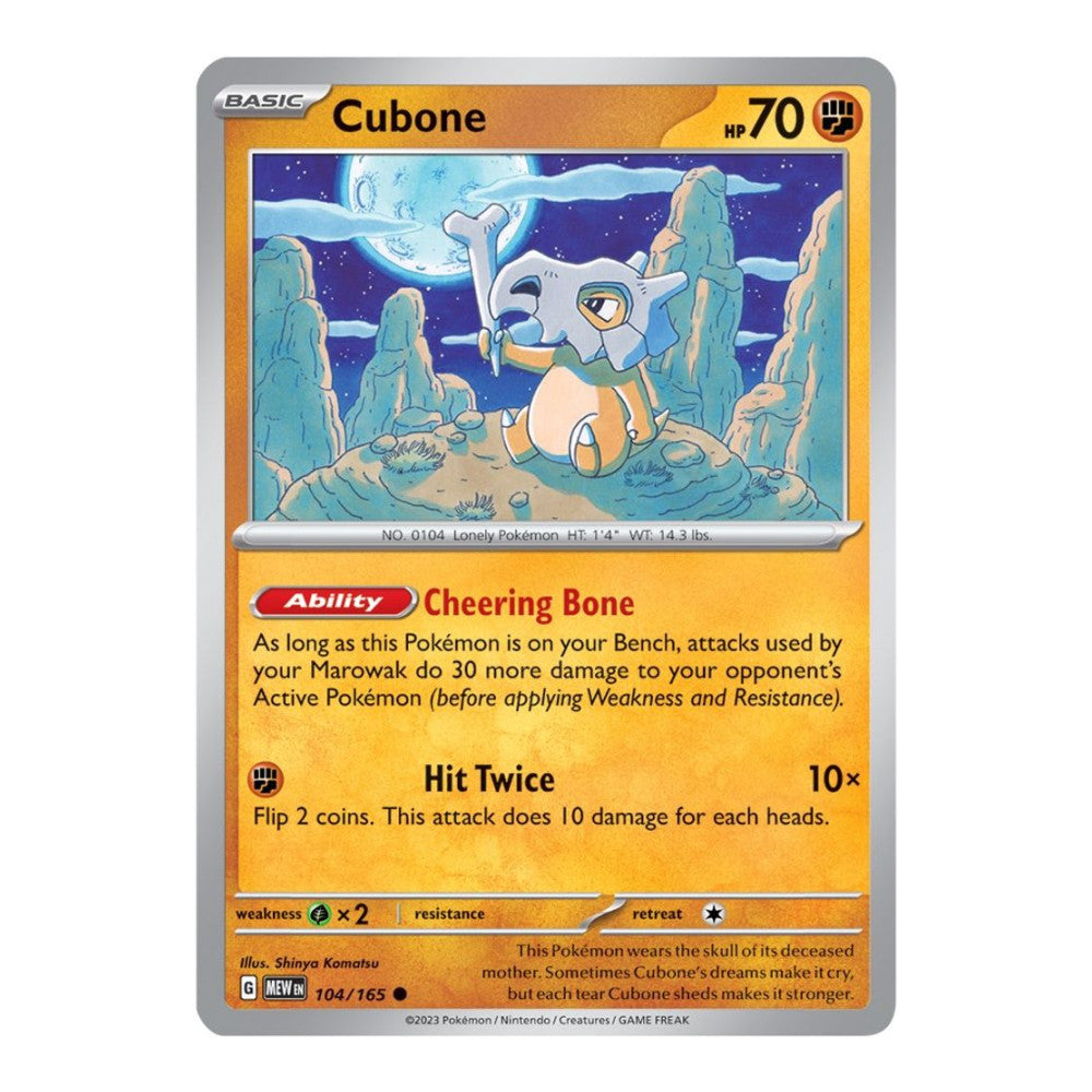 SV: Scarlet & Violet 151 (MEW) - Cubone (#104/165)