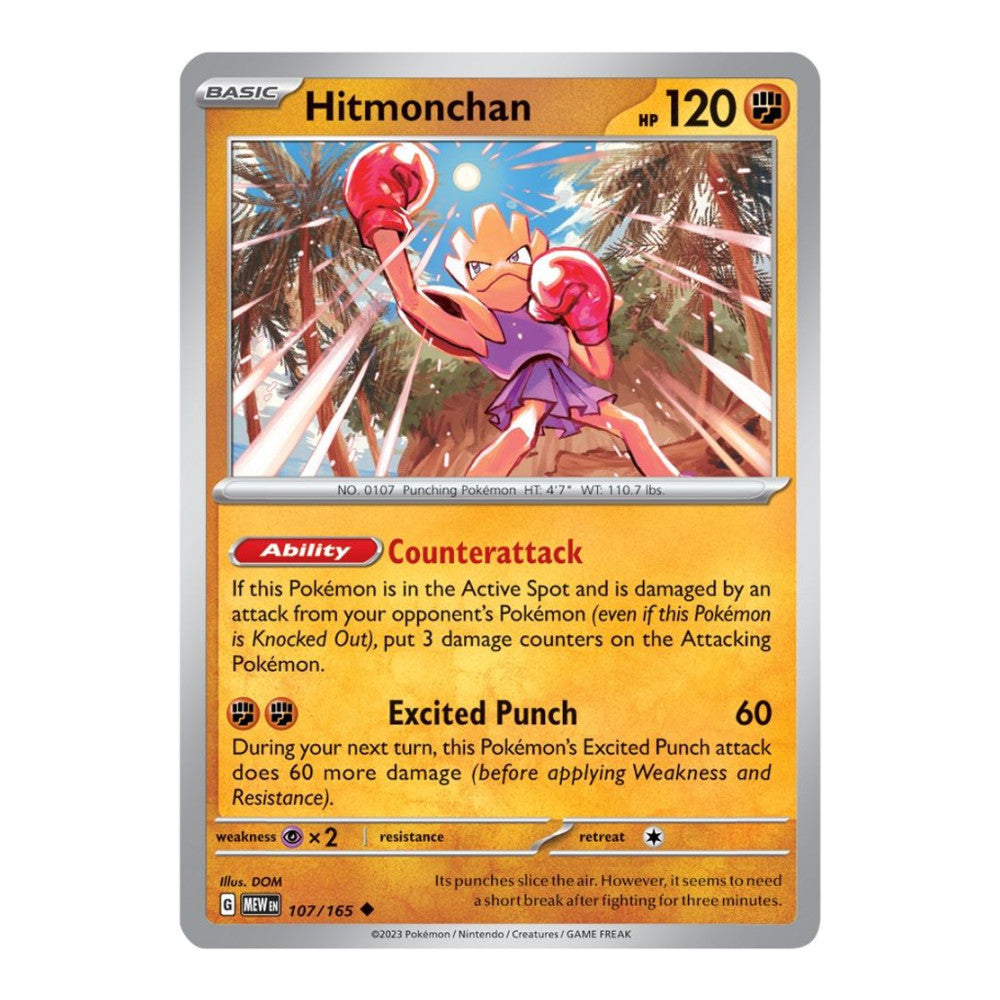 SV: Scarlet & Violet 151 (MEW) - Hitmonchan (#107/165)