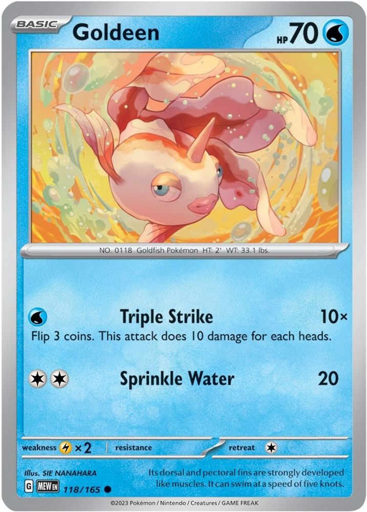 SV: Scarlet & Violet 151 (MEW) - Goldeen (#118/165, Common) ()