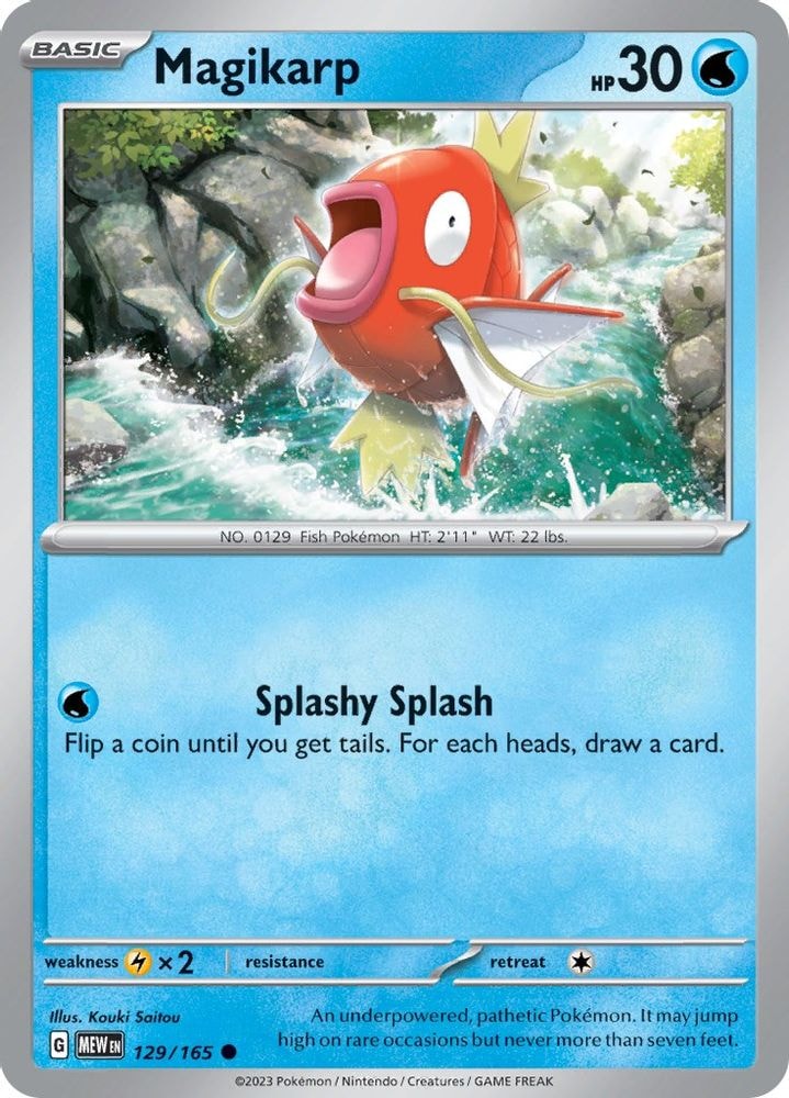 SV: Scarlet & Violet 151 (MEW) - Magikarp (#129/165, Common) ()