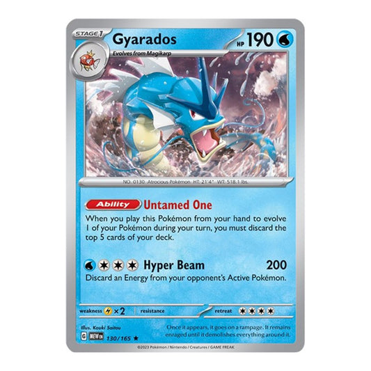 SV: Scarlet & Violet 151 (MEW) - Gyarados (#130/165)