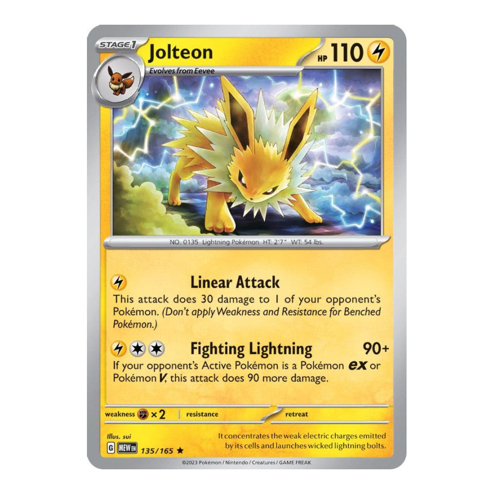 SV: Scarlet & Violet 151 (MEW) - Jolteon (#135/165)