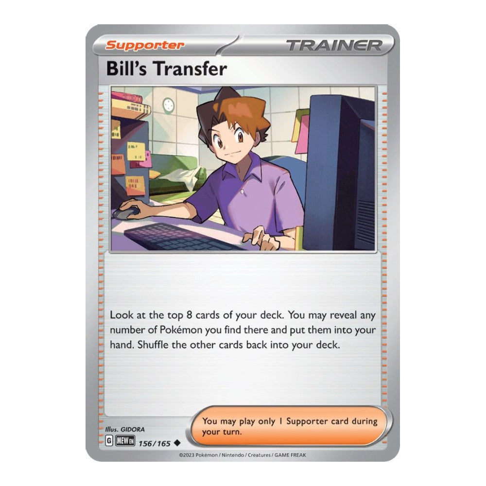 SV: Scarlet & Violet 151 (MEW) - Bills Transfer 156 165 (#156/165)