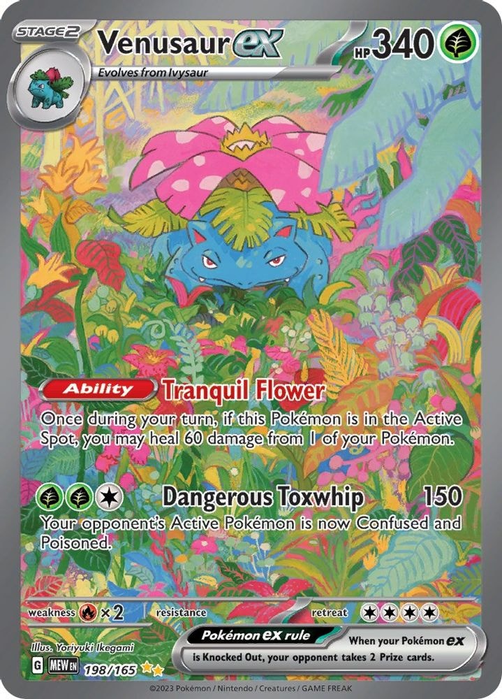 SV: Scarlet & Violet 151 (MEW) - Venusaur ex - 198/165 (#198/165, Special Illustration Rare) ()