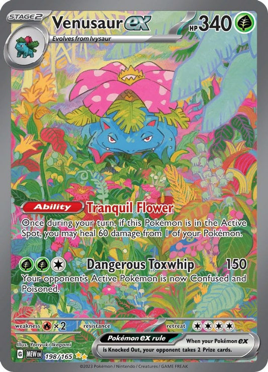 SV: Scarlet & Violet 151 (MEW) - Venusaur ex - 198/165 (#198/165, Special Illustration Rare) ()