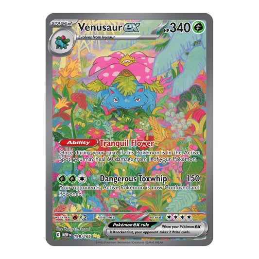 SV: Scarlet & Violet 151 (MEW) - Venusaur ex 198 165 (#198/165) (Near Mint)