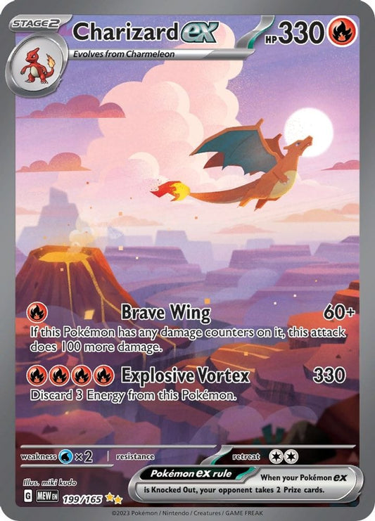 SV: Scarlet & Violet 151 (MEW) - Charizard ex - 199/165 (#199/165, Special Illustration Rare) ()