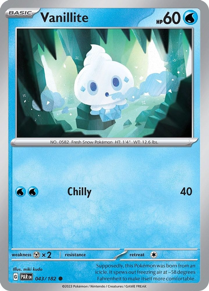 SV04: Paradox Rift (PAR) - Vanillite (#043/182, Common) ()