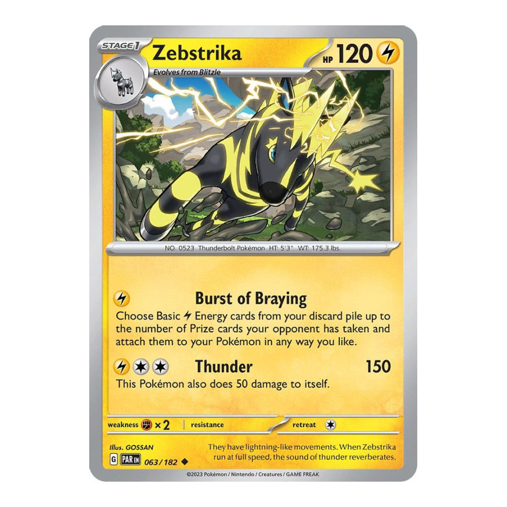 SV04: Paradox Rift (PAR) - Zebstrika (#063/182) (Near Mint)