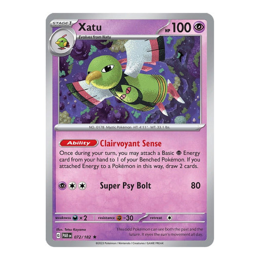 SV04: Paradox Rift (PAR) - Xatu (#072/182) (Near Mint)