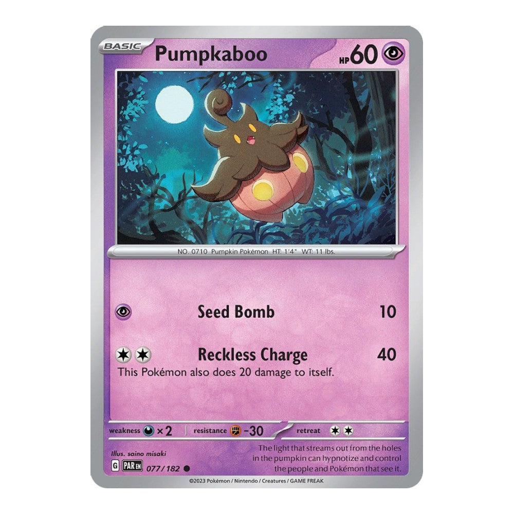 SV04: Paradox Rift (PAR) - Pumpkaboo (#077/182) (Near Mint)
