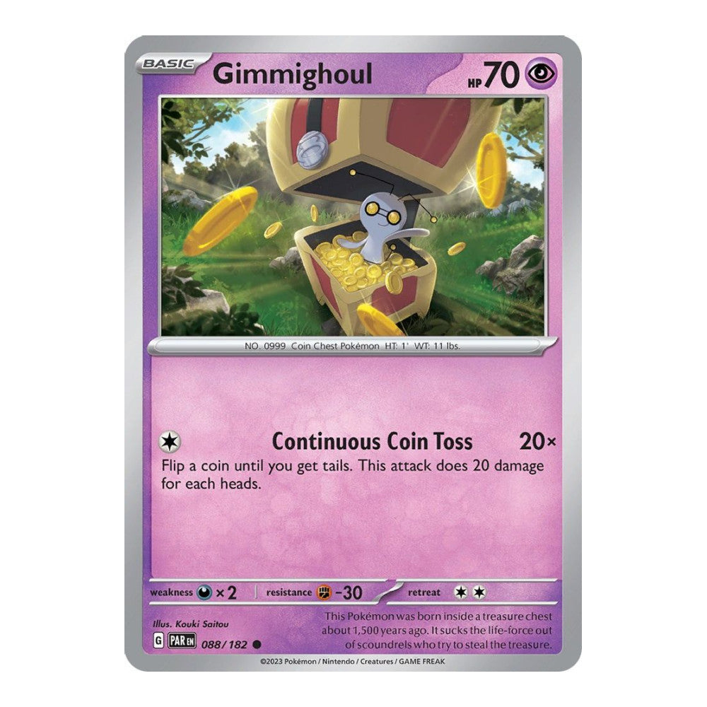 SV04: Paradox Rift (PAR) - Gimmighoul 088 182 (#088/182) (Near Mint)