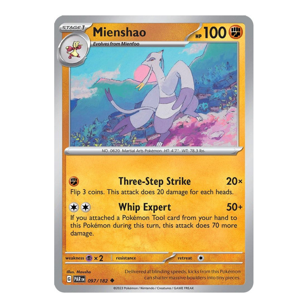 SV04: Paradox Rift (PAR) - Mienshao 097 182 (#097/182) (Near Mint)