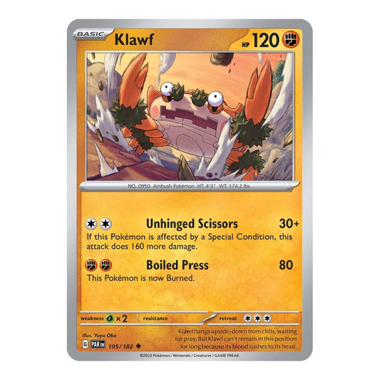 SV04: Paradox Rift (PAR) - Klawf (#105/182) (Near Mint)